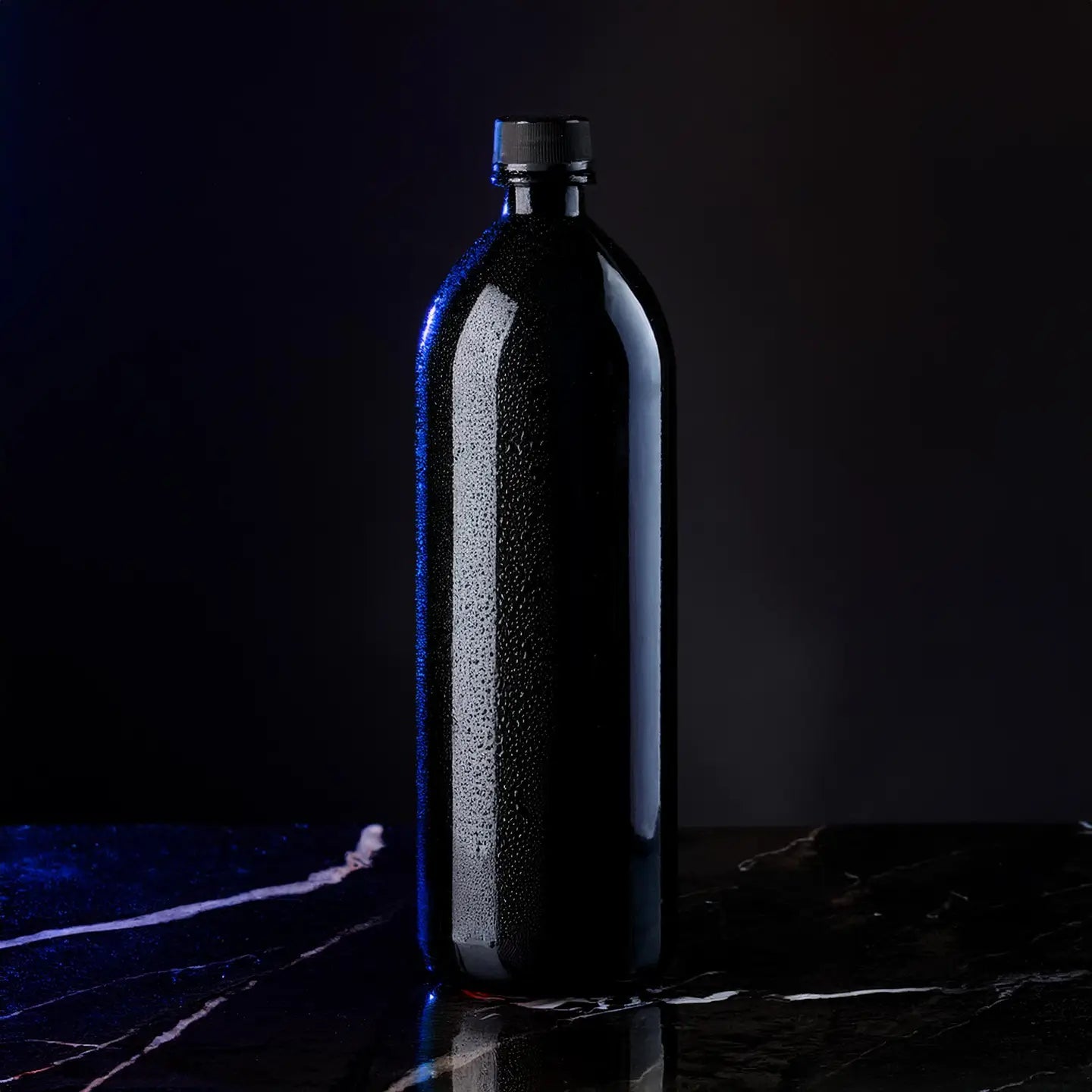 Black Violet 1L Glass Drink Bottle
