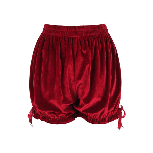 Dark Red Velvet Bloomers image 0