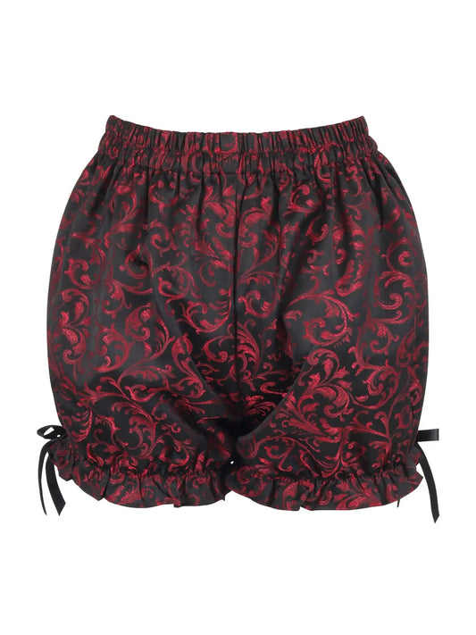 Red/Black Brocade Bloomers