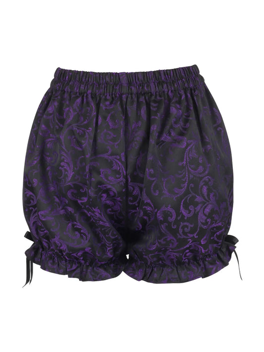 Purple/Black Brocade Bloomers
